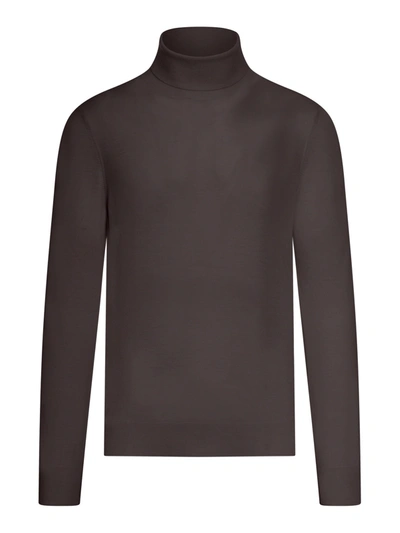 Nome Turtleneck Jumper In Brown