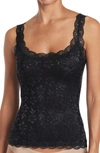 Secret Lace Allover Lace Lined Camisole In Black