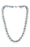 Effy 925 Sterling Silver & 10mm Freshwater Pearl Necklace In Grey