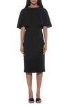 ALEXIA ADMOR ALEXIA ADMOR RILEY FLUTTER SLEEVE SHEATH DRESS