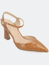 Journee Collection Collection Women's Nixey Wide Width Pump In Brown