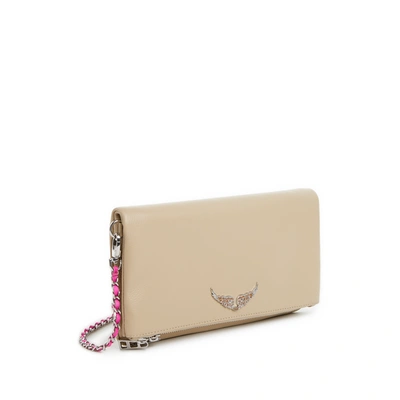 Zadig & Voltaire Pochette En Cuir Grainé Rock