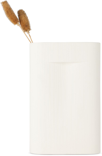 Muuto Off-white Ridge Vase In Off White