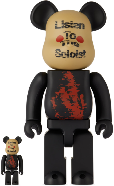 Medicom Toy Black Takahiromiyashitathesoloist. 100％ & 400％ Bearbrick Set In The Soloist 100% & 4