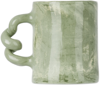 HARLIE BROWN STUDIO GREEN STRIPE DELIGHTS WIGGLE MUG