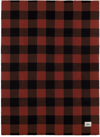Tekla Red & Black Gingham Blanket In Red