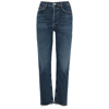 Agolde Riley Straight-leg Jeans In Mid Blu