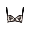 Fleur Of England Onyx Lace-embroidered Mesh Underwired Bra In Black