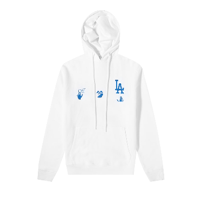 Pre-owned Off-white X Mlb Los Angeles Dodgers Hoodie 'cream/blue'