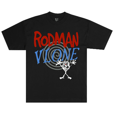 Pre-owned Vlone X Rodman Pearl Jam T-shirt 'black'