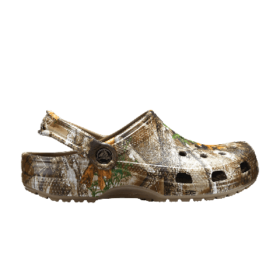 Pre-owned Crocs Realtree X Classic Clog 'edge Camo - Walnut' In Brown