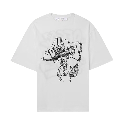 Pre-owned Off-white Graff Freest Over Skate Short-sleeve Tee 'white/black'