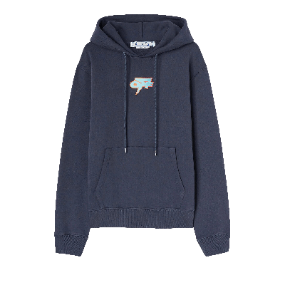 Pre-owned Off-white Degrade Thunder Slim Hoodie 'outer Space' In Blue
