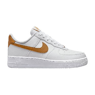 Pre-owned Nike Wmns Air Force 1 '07 Next Nature 'white Gold Suede'