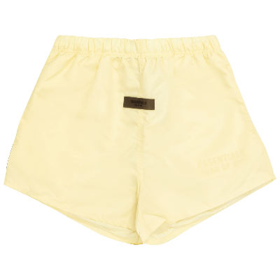 Pre-owned Essentials Fear Of God  Running Shorts 'canary' In Yellow