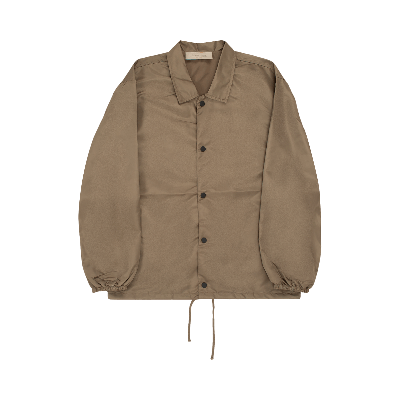 Pre-owned Essentials Fear Of God  Coaches Jacket 'wood' In Brown