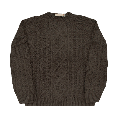 Pre-owned Essentials Fear Of God  Cable Knit 'off Black'