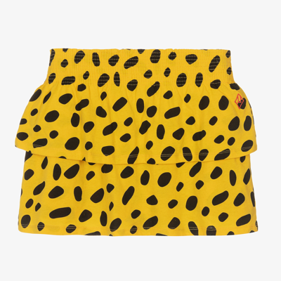The Animals Observatory Teen Girls Yellow & Black Cotton Skirt