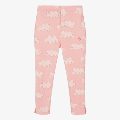 The Animals Observatory Kids' Camaleon Cotton Pants In Pink