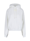 Alexander Wang T Logo Hooded Sweatshirt In White