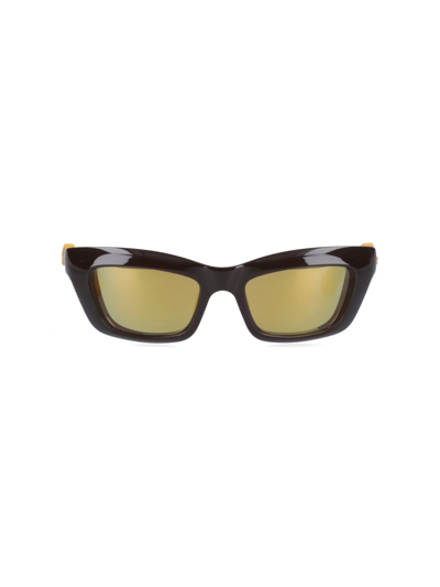 Bottega Veneta 'mitre' Sunglasses In Marrone