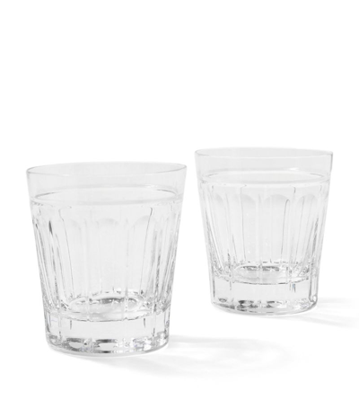 Ralph Lauren Set Of 2 Coraline Double-old-fashioned Glasses (260ml) In Clear