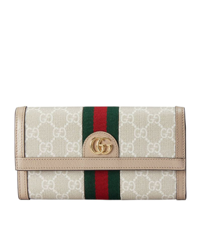 Gucci Ophidia Gg Continental Wallet In White
