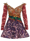 Zimmermann Mini Dress With Tiggy Bow In Multicolour