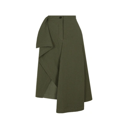 Dawei Textured Asymmetric Skirt