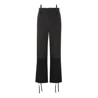 Jacquemus Loose-fit Trousers With Inserts In Black