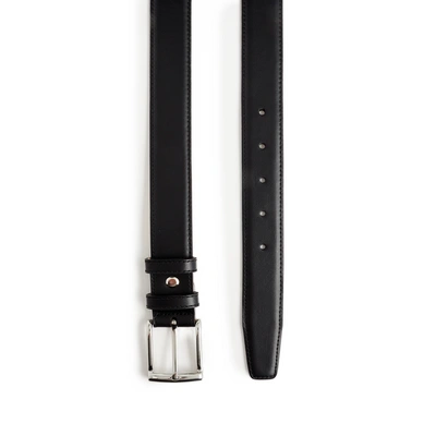 Au Printemps Paris Kat Calfskin Leather Belt In Black