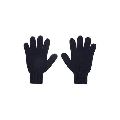 Saison Wool Gloves In Blue