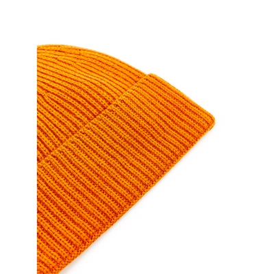 Saison Merino Wool Beanie In Orange