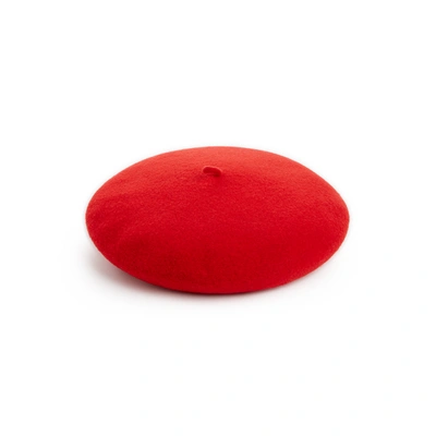 Saison Wool Beret In Red