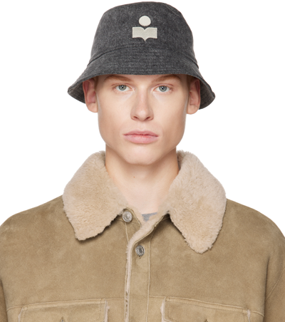 Isabel Marant Haley Denim Bucket Hat In Grey | ModeSens display picture 2