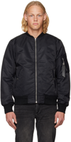 Rag & Bone Archetype Recycled Manston Bomber Jacket In Black