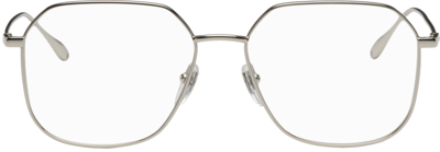 Gucci 52mm Square Optical Glasses In Silver