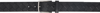 Bottega Veneta Black Belt With Silver-colored Buckle In Intreccio Leather Man In 8803 Black-silver