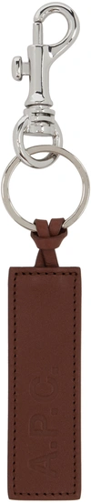 APC BROWN LOGO KEYCHAIN