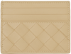 BOTTEGA VENETA BEIGE CREDIT CARD HOLDER