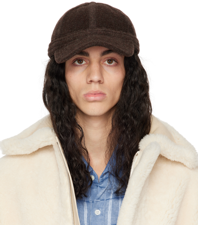 Jacquemus Brown Le Papier 'la Casquette Feutre' Cap