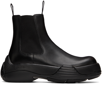 Lanvin Black Flash-x Boots In 1010 Black/black
