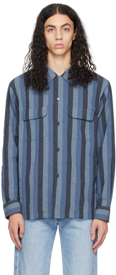 Levi's Striped Shirt In Blue