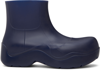 Bottega Veneta Men's Puddle Rain Boots In Blue