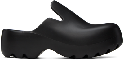 Bottega Veneta Black Flash Clogs In 1000 Black