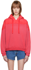 GUESS JEANS U.S.A. PINK DRAWSTRING HOODIE