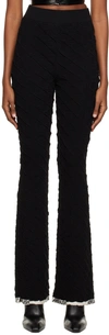 Ambush Black Monogram Lounge Pants In Black Black