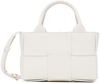 Bottega Veneta Medium Arco Grainy Leather Tote Bag In White-gold