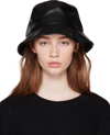 Stand Studio Vida Patent Faux Leather Bucket Hat In 89900 Black