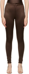 SKIMS BROWN DISCO TROUSERS